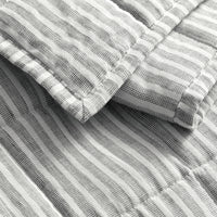 Canfield Stripe Quilt Set in Navy Stripe - Angle 7