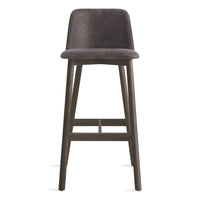 Chip Stool in Slate Leather - Angle 1