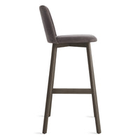 Chip Stool in Slate Leather - Angle 3