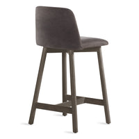 Chip Stool in Slate Leather - Angle 4