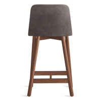 Chip Stool in Slate Leather - Angle 5