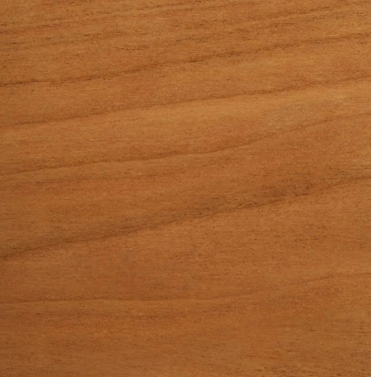 This image presents a close-up view of a cherry wood sample. The wood displays a rich, warm brown hue with natural grain patterns that highlight its quality and texture. The image is cropped tightly to show detail, ideal for potential users or designers looking to gauge the grain and color of the wood for furniture or design projects. The tags indicate that this sample is part of a product line, possibly available for purchase or further customization.