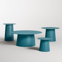 Circula Low Cocktail Table in Marine Blue - Angle 6