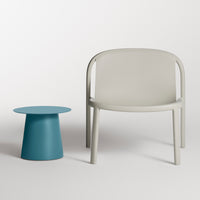 Circula Low Cocktail Table in Marine Blue - Angle 5