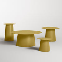 Circula Low Cocktail Table in Ochre - Angle 6