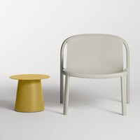Circula Low Cocktail Table in Ochre - Angle 2