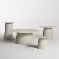 Circula Low Cocktail Table in Putty - Angle 6