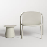 Circula Low Cocktail Table in Putty - Angle 5