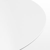 Circula Low Cocktail Table in White - Angle 4