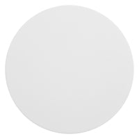 Circula Low Cocktail Table in White - Angle 3