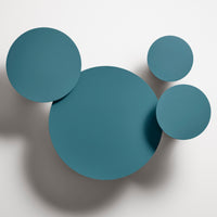 Circula Low Cocktail Table in Marine Blue - Angle 7