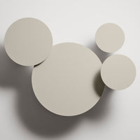 Circula Low Cocktail Table in Putty - Angle 7