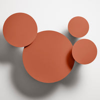 Circula Low Cocktail Table in Tomato - Angle 7
