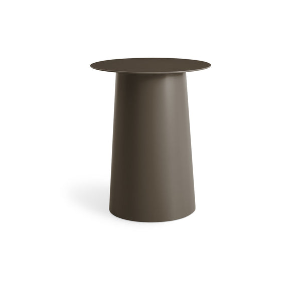 Circula Tall Side Table in Dark Olive - Angle 1