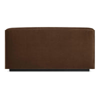 Cleon 56" Armless Sofa in Coffee Velvet - Angle 7
