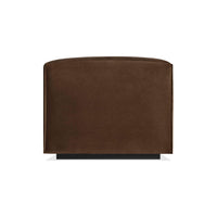 Cleon 74" Sofa in Coffee Velvet - Angle 5