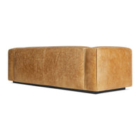 Cleon 96&quot; Sofa in Camel Leather - Angle 5