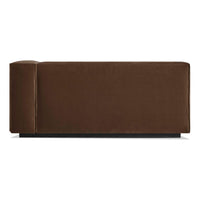Cleon One Arm Sofa in Coffee Velvet - Angle 7