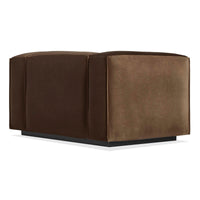 Cleon Lounge Chair in Coffee Velvet - Angle 5