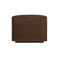Cleon Lounge Chair in Coffee Velvet - Angle 4