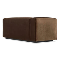Cleon One Arm Sofa in Coffee Velvet - Angle 6