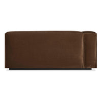Cleon One Arm Sofa in Coffee Velvet - Angle 7