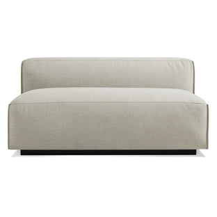 Cleon 56" Armless Sofa in Maharam Mode in Clavicle - Angle 1