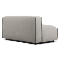 Cleon 56&quot; Armless Sofa in Tait Charcoal - Angle 6