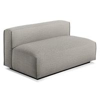 Cleon 56&quot; Armless Sofa in Tait Charcoal - Angle 4