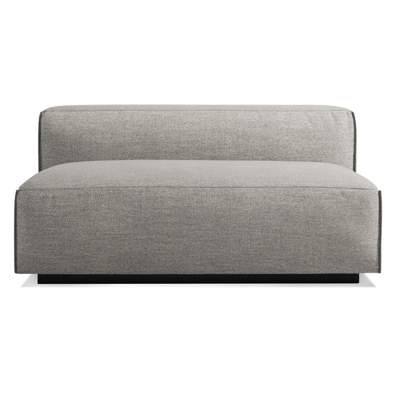 Cleon 56" Armless Sofa en Tait Charcoal