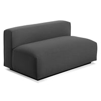 Cleon 56" Armless Sofa in Maharam Meld in Panda - Angle 4
