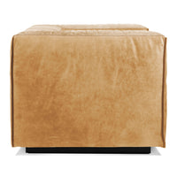 Cleon Lounge Chair in Camel Leather - Angle 3