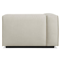 Cleon One Arm Lounge Chair in Maharam Mode in Clavicle - Angle 5