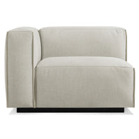 Cleon One Arm Lounge Chair in Maharam Mode in Clavicle - Angle 1