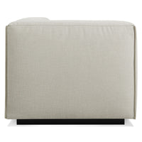 Cleon One Arm Lounge Chair in Maharam Mode in Clavicle - Angle 3