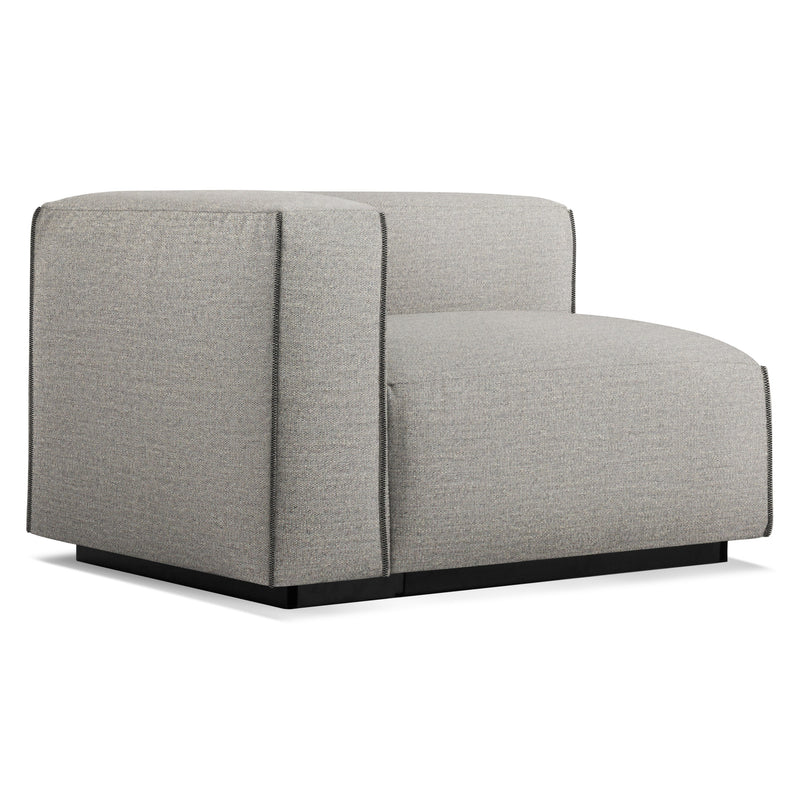 Cleon One Arm Lounge Chair en Tait Charcoal