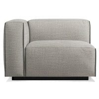 Cleon One Arm Lounge Chair in Tait Charcoal - Angle 1