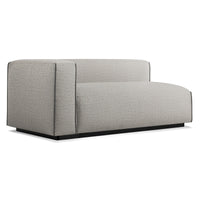 Cleon One Arm Sofa in Tait Charcoal - Angle 2