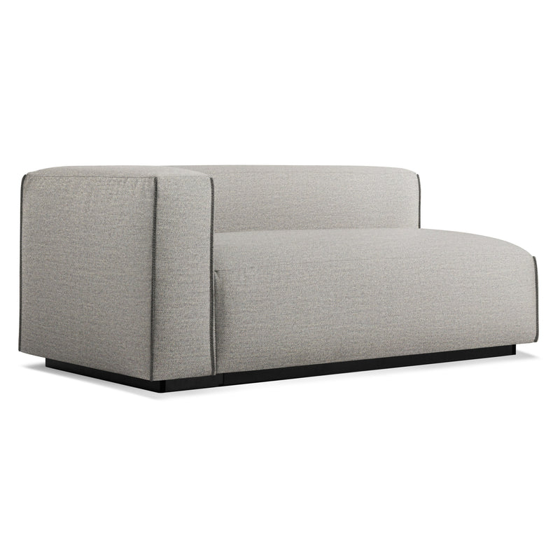 Cleon One Arm Sofa en Tait Charcoal
