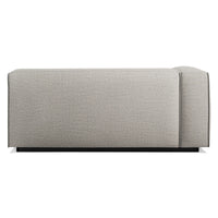 Cleon One Arm Sofa in Tait Charcoal - Angle 5