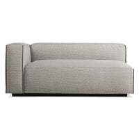 Cleon One Arm Sofa in Tait Charcoal - Angle 1