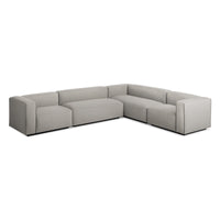 Cleon Large Sectional Sofa in Tait Charcoal - Angle 4