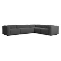 Cleon Large Sectional Sofa in Maharam Meld in Panda - Angle 3