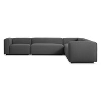Cleon Large Sectional Sofa in Maharam Meld in Panda - Angle 1