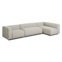 Cleon Medium+ Sectional Sofa in Maharam Mode in Clavicle - Angle 5