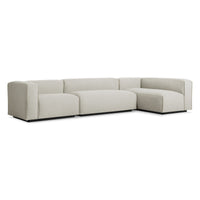 Cleon Medium+ Sectional Sofa in Maharam Mode in Clavicle - Angle 4