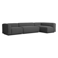 Cleon Medium+ Sectional Sofa in Maharam Meld in Panda - Angle 4