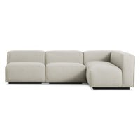 Cleon Medium Sectional Sofa in Maharam Mode in Clavicle - Angle 1