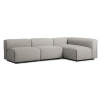 Cleon Medium Sectional Sofa in Tait Charcoal - Angle 2