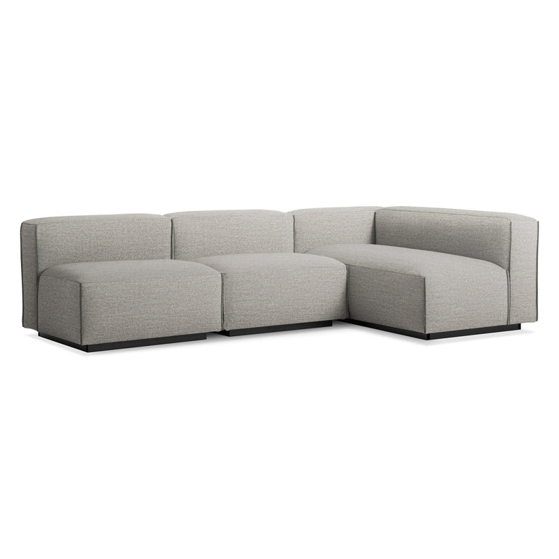 Cleon Medium Sectional Sofa en Tait Charcoal